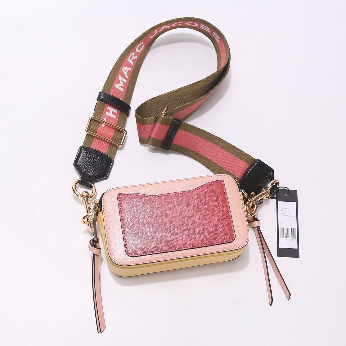 Túi đeo chéo nữ Marc Jacobs da thật màu hồng | Túi xách Snapshot Camera bag mẫu mới nhất 5